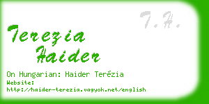 terezia haider business card